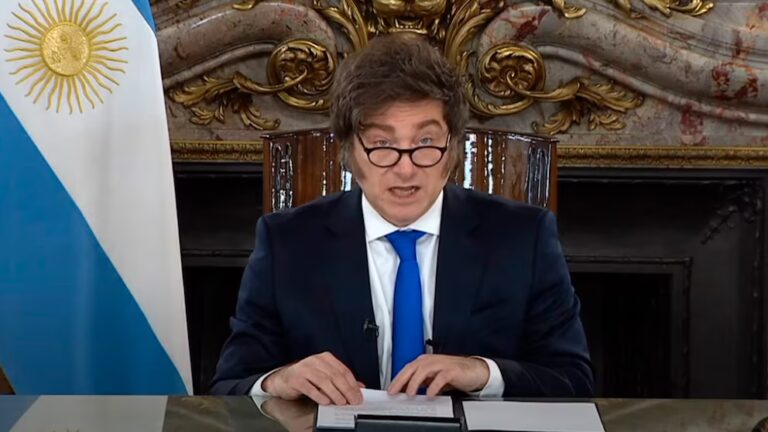 «De aqui me sacan con los pies para adelante» Manifesto el presidente Milei en su discurso