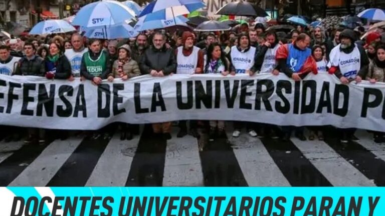 DOCENTES UNIVERSITARIOS PREPARAN UNA MARCHA AL CONGRESO