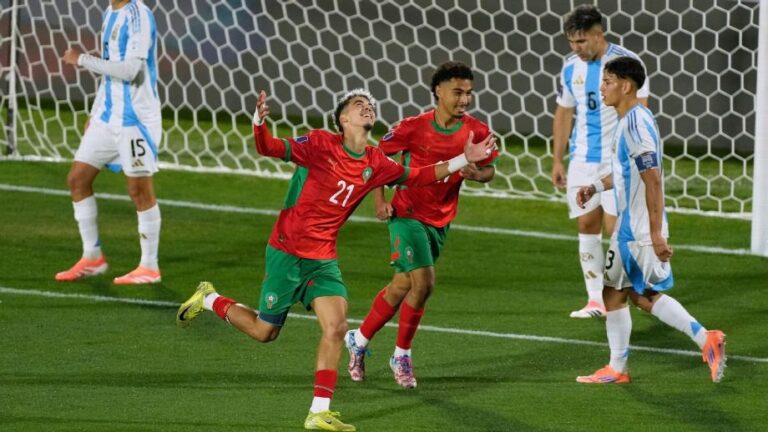 Argentina perdió con Marruecos y se quedó sin la gloria en el Mundial Sub 20 2025