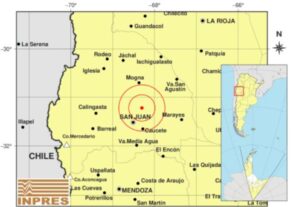 Se registró un importante temblor en San Juan: alcanzó el registro de 4.3 en la escala de Richter