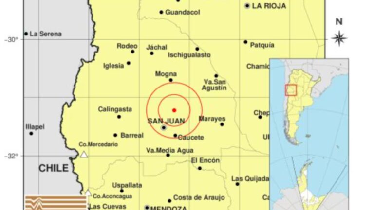 Se registró un importante temblor en San Juan: alcanzó el registro de 4.3 en la escala de Richter